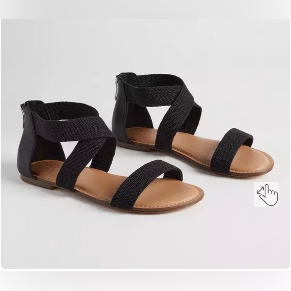 Torrid Stretch Band Ankle Sandal size 8ww